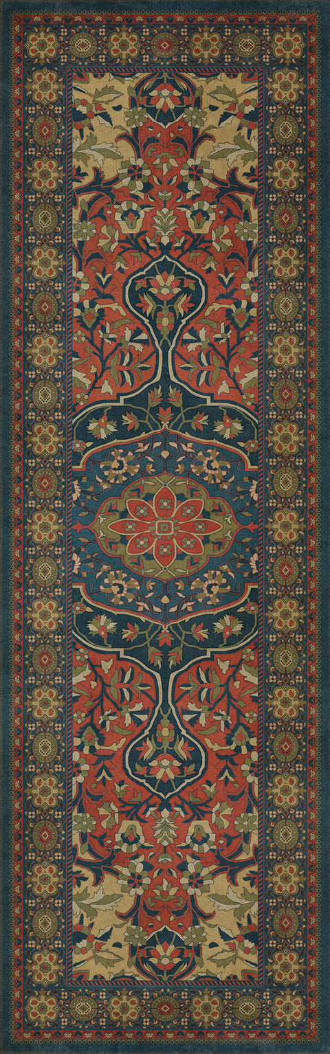 Persian Bazaar - Farahan - Delara Vinyl Floorcloth - Spicher & Co.