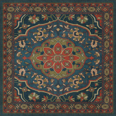 Persian Bazaar - Farahan - Delara Vinyl Floorcloth - Spicher & Co.