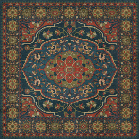 Persian Bazaar - Farahan - Delara Vinyl Floorcloth - Spicher & Co.