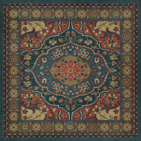 Persian Bazaar - Farahan - Delara Vinyl Floorcloth - Spicher & Co.