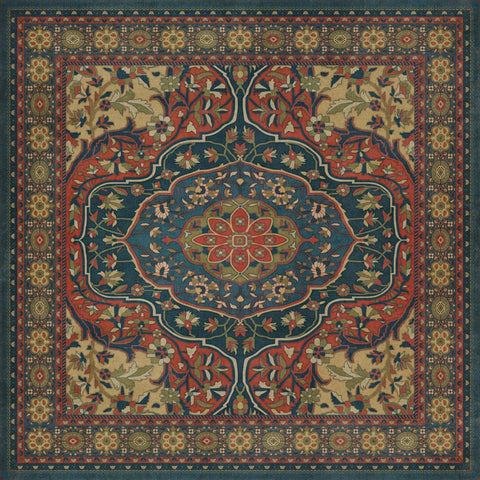 Persian Bazaar - Farahan - Delara Vinyl Floorcloth - Spicher & Co.