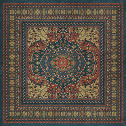 Persian Bazaar - Farahan - Delara Vinyl Floorcloth - Spicher & Co.