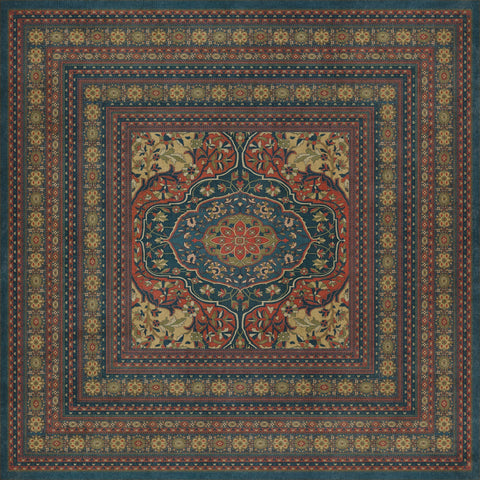 Persian Bazaar - Farahan - Delara Vinyl Floorcloth - Spicher & Co.