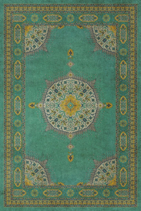 Persian Bazaar - Tabriz "Avesta" Vinyl Floorcloth - Spicher & Co.