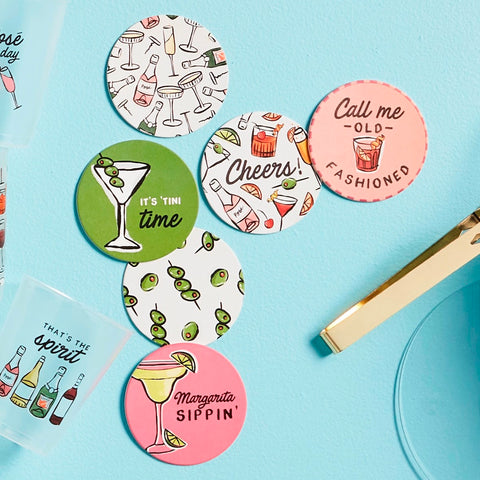 Olives Paper Coaster Set