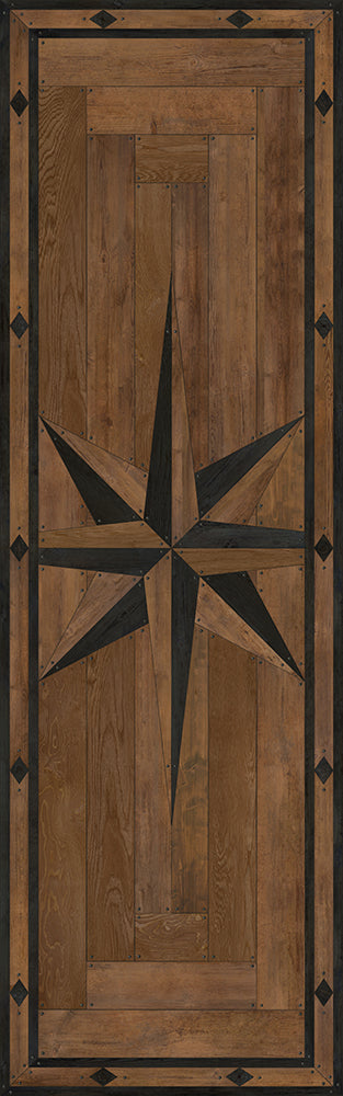 Williamsburg 18th-Century Joinery "Forever Binding" Vinyl Floorcloth - Spicher & Co.