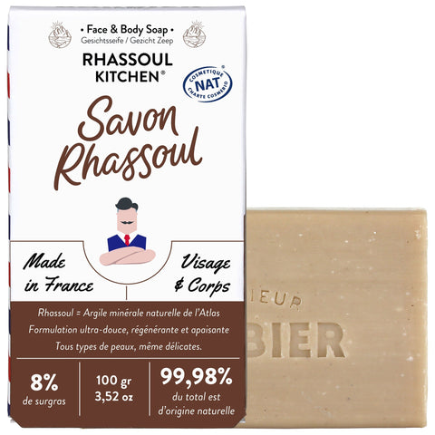 Rhassoul Kitchen Lipid Enriched Face & Body Soap - Monsieur BARBIER - 1.6oz