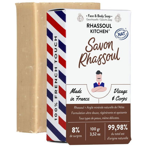 Rhassoul Kitchen Lipid Enriched Face & Body Soap - Monsieur BARBIER - 1.6oz