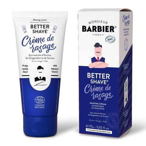 Better Shave Natural Shaving Cream - Monsieur BARBIER - 175mL