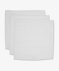 Geometry Waffle Wash Cloth Set - Cloud