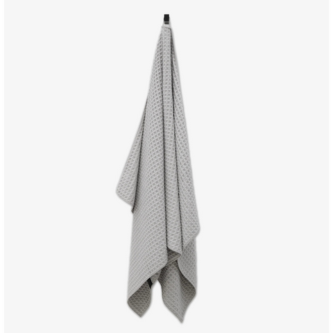 Geometry Waffle Bath Towel - Stone