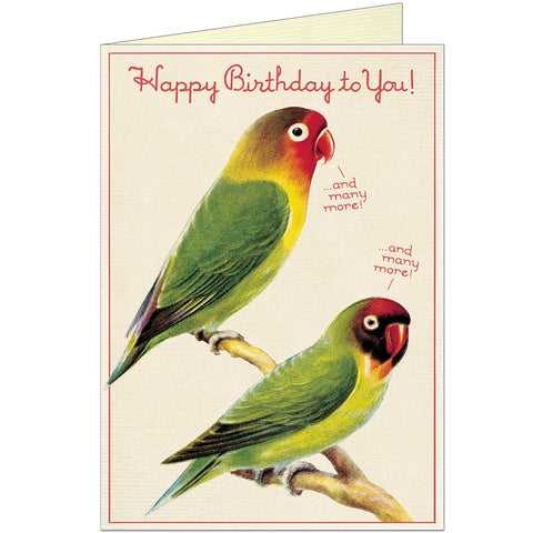 Happy Birthday Bird Greeting Card - Cavallini