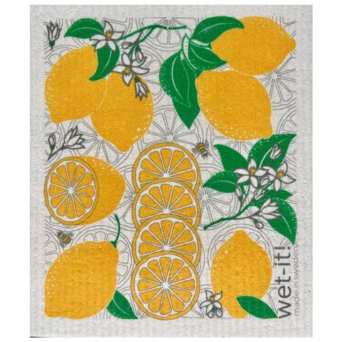 Swedish Dish Cloth - Citrus Limone