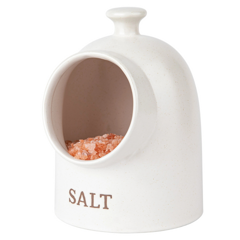 Ceramic Salt Pig, Oatmeal