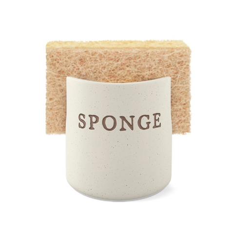 Ceramic Sponge Holder, Oatmeal