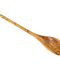 Olive Wood Cooking Spoon With Corner, 11.8"