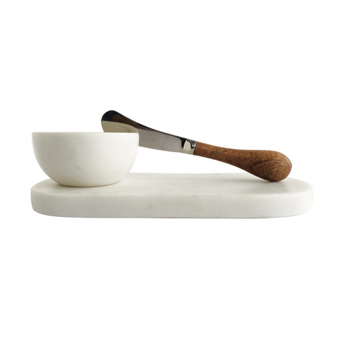 Blanc Marble Serving Set