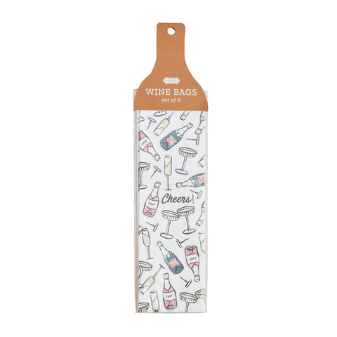 Champagne Paper Wine Bag Set