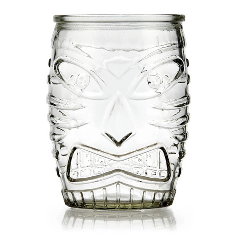 Classic Tiki Statue Rocks Glass, 16 oz.