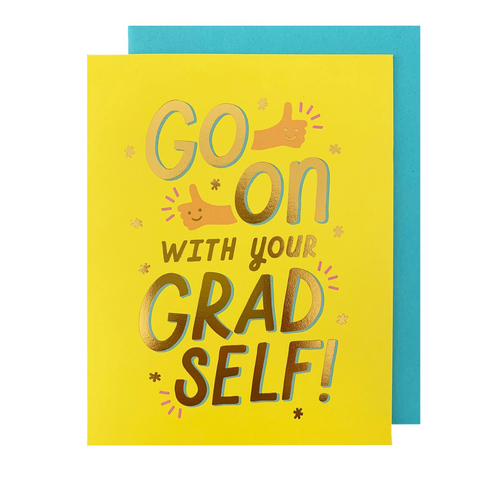 Grad Self Graduation Card - The Social Type