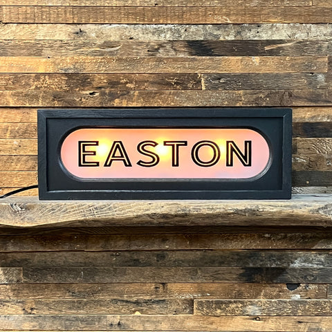 Easton Light Box Sign, Second Chance Art