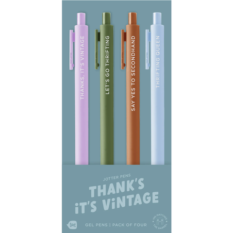 4 Pack Jotter Set - Thanks, It's Vintage