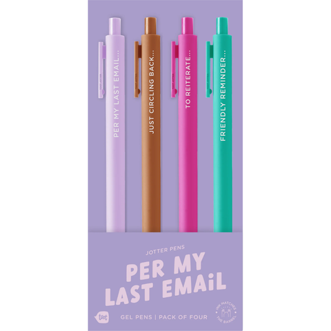 4 Pack Jotter Set - Per My Last Email