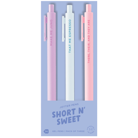 3 Pack Jotter Set - Short N' Sweet