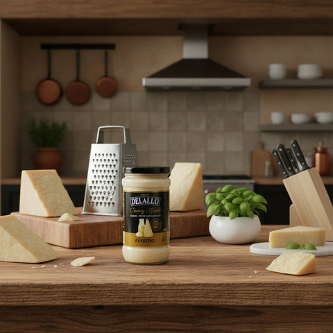 Delallo Creamy Alfredo Sauce, 15 oz