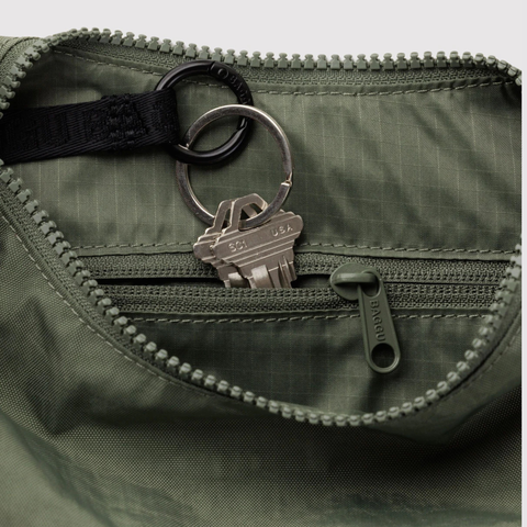 Small Nylon Crescent Bag, Caper - BAGGU