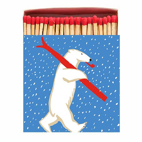 Skiing Polar Bear Boxed Matches