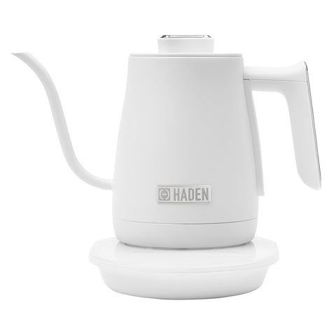 Haden Electric Tea Kettle, Gooseneck Hot Water Boiler, 0.6L Teapot, Ivory/Chrome