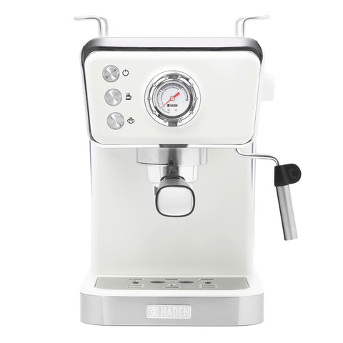 Haden Barista Brew Espresso Coffee Machine 20-Bar Espresso Maker, Ivory & Copper