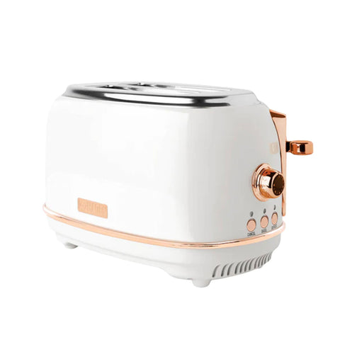 Haden Heritage 2 Slice Wide Slot Toaster & 12 Cup Coffee Maker, Ivory & Copper