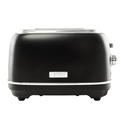 Haden Heritage 2 Slice Wide Slot Toaster & Electric Water Kettle, Black & Chrome