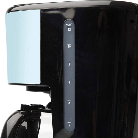 Haden 12 Cup Coffee Maker & Heritage 1.7L Electric Kettle, Turquoise & Chrome