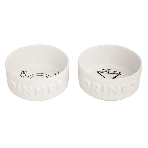 Drinks + Dinner Pet Bowl Set
