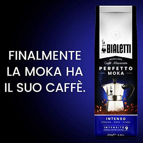 Bialetti Perfetto Moka Intenso Ground Coffee, 8.8 oz.