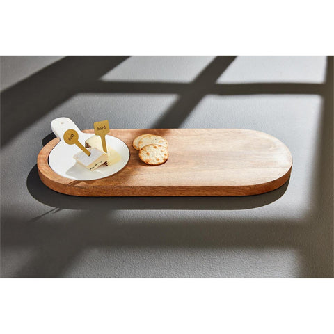 Blanc Chillable Marble Slab + Board Set