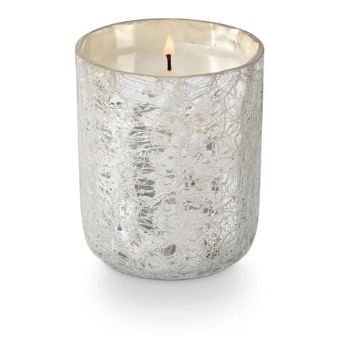 Balsam & Cedar Crackle Glass Candle in Gift Box