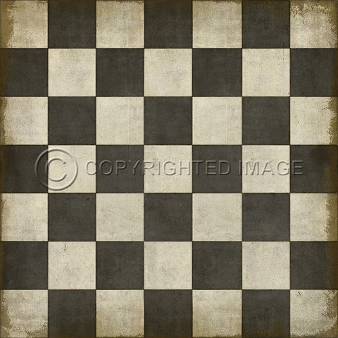 Pattern 07 "Checkered Past" Vinyl Floorcloth - Spicher & Co.