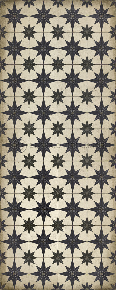 Pattern 20 "Astraea" Vinyl Floorcloth - Spicher & Co.