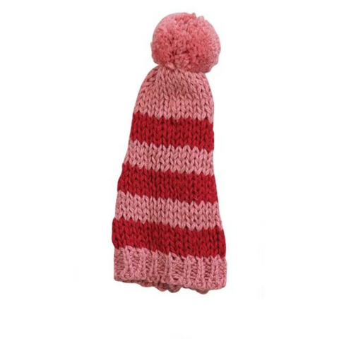 Cotton Knit Hat Bottle Topper, C