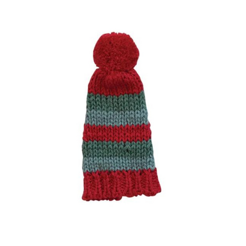 Cotton Knit Hat Bottle Topper, E