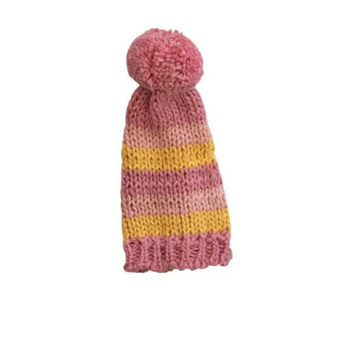 Cotton Knit Hat Bottle Topper, H