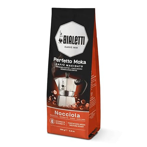 Bialetti Perfetto Moka Hazelnut Ground Coffee, 8.8 oz.