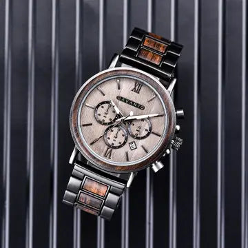 Explorer S, Gun Metal, Men's Watch - AvantWood