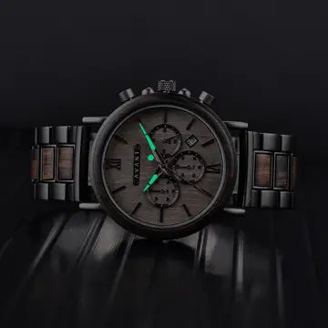 Explorer S, Gun Metal, Men's Watch - AvantWood
