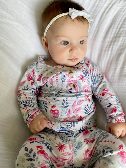 Baby Outfit, Newborn Outfit, Baby Girl Coming Home Outfit (Sizes: NB-24 months) - Bloom - Stroller Society