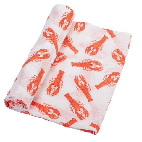 Lobster Roll Baby Muslin Swaddle Blanket, 7.9 x 3.2 x 3.2 in